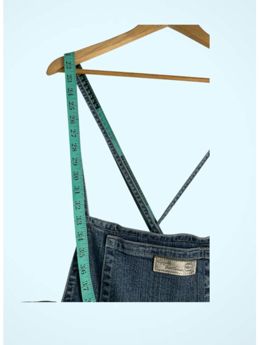 Apple Bottoms Y2K Denim Capri Overalls Women 15/16 Cropped Jumpsuit Vintage Styl - Picture 13 of 13